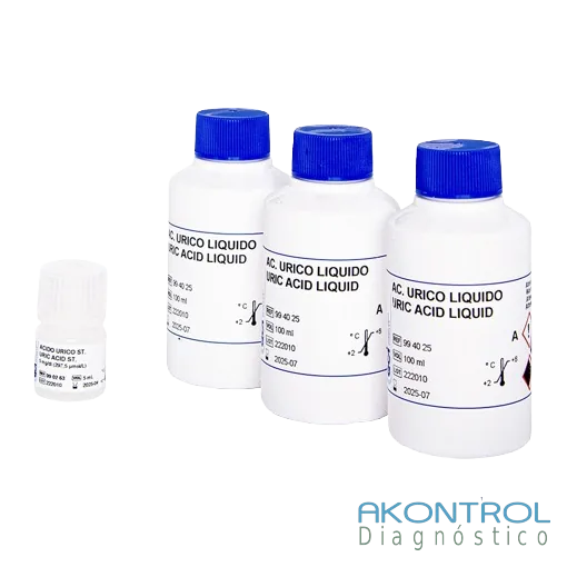 Reactivo Ácido úrico líquido QCA para química clínica – Akontrol