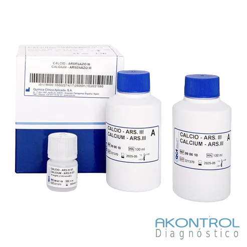 Reactivo Calcio Arsenazo III QCA para química clínica – Akontrol