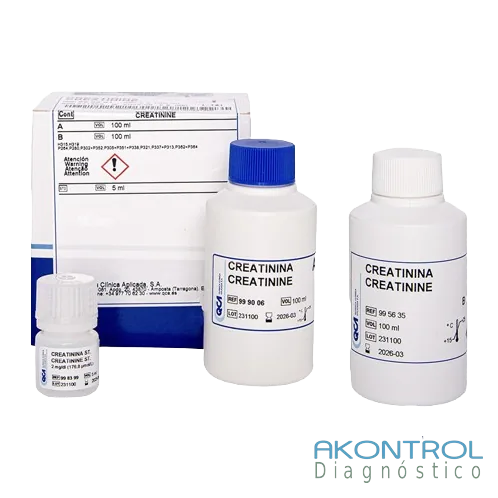 Reactivo Creatinina líquida QCA para química clínica – Akontrol