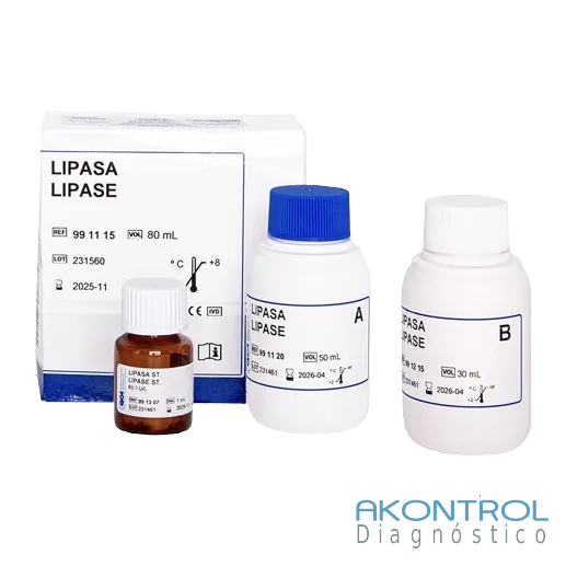 Reactivo Lipasa líquida QCA para química clínica – Akontrol