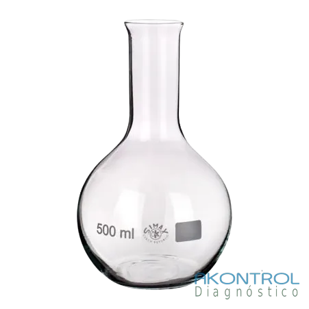 Matraz fondo plano – vidrio de laboratorio Akontrol
