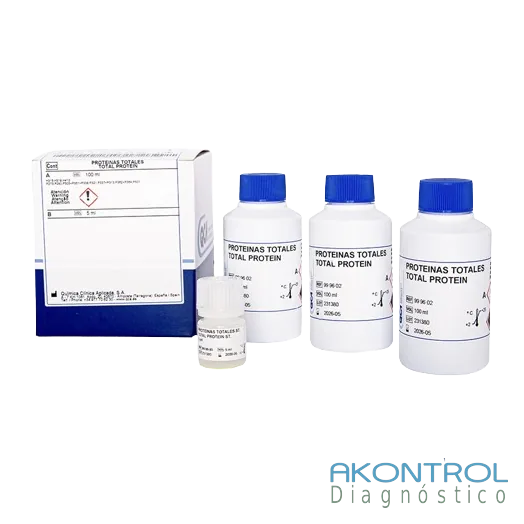 Reactivo Proteínas totales QCA para química clínica – Akontrol